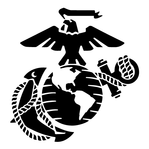 Stylized Black USMC Logo