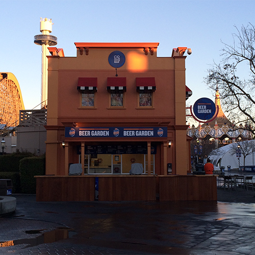 California's Great America Beer Garden Rebrand