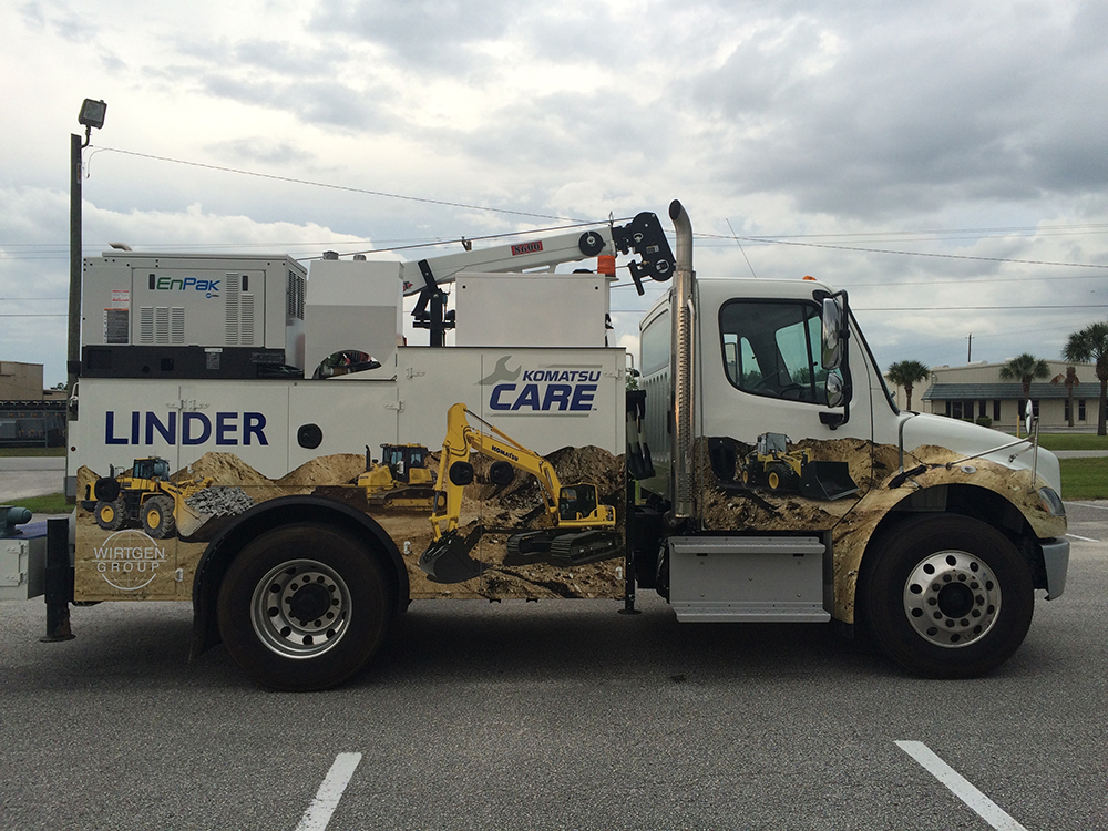Linder Mechanic's Truck Wrap.